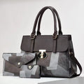 Fashionable New Contrast-color Patchwork Mother-and-child Bag