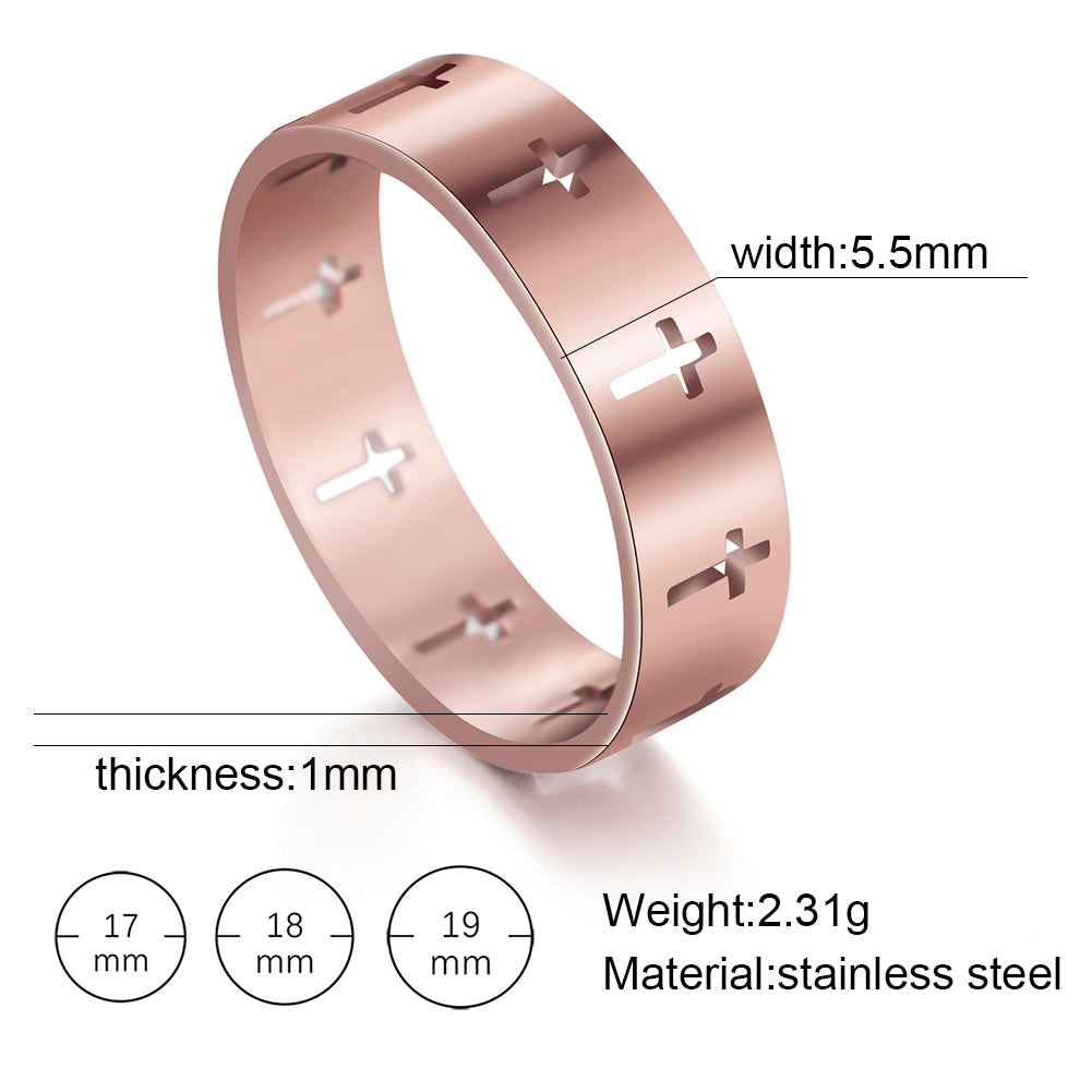 Cut Out Cross Ring
