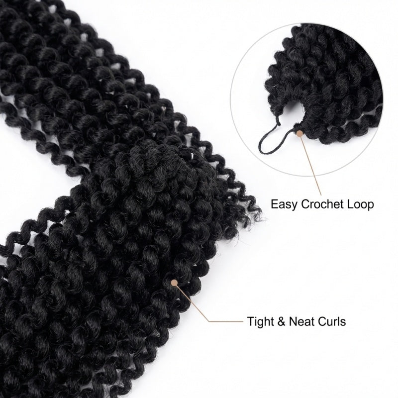 Water Wave Crochet Braiding Hair LongBohemian Curly Style Suitable For Butterfly Braids AndFaux Braids 60 Grams Multiple Styling Options AvailableHD Frontal Wig