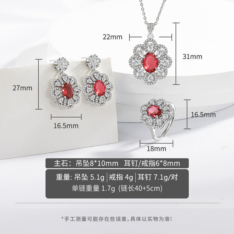 Bride Jewelry Earrings Necklace Jewelry Suit