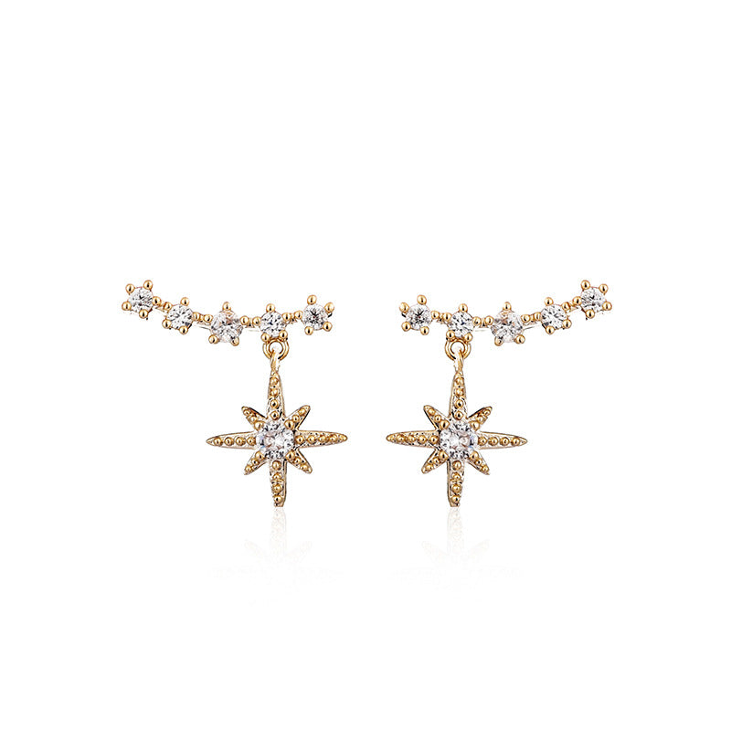 Summer Women's Earrings 925 Silver Needle Pearl Earrings