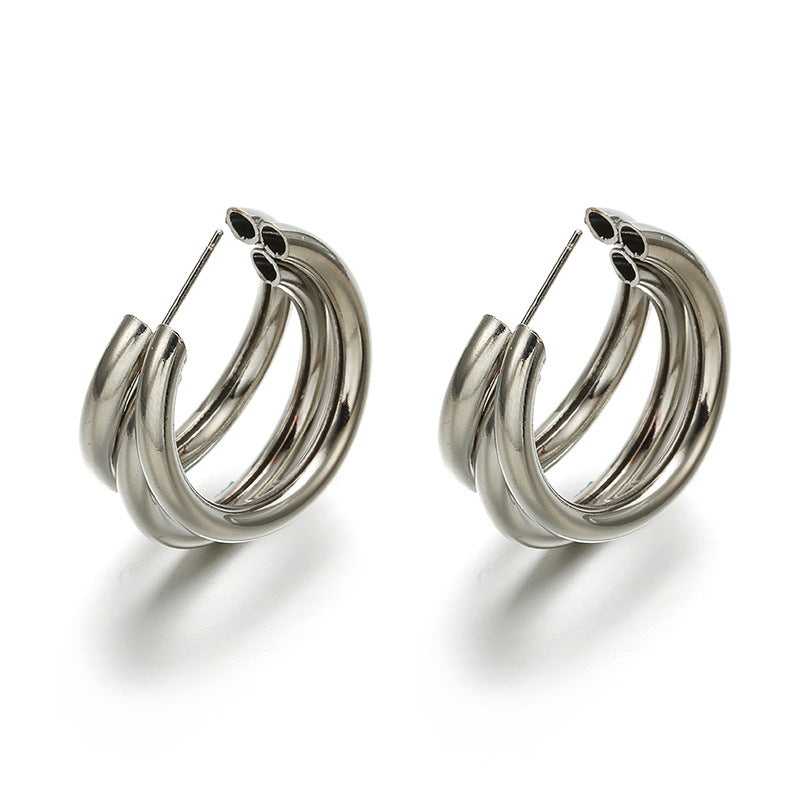 Summer Women's Earrings 925 Silver Needle Pearl Earrings