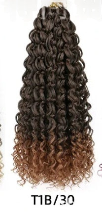 Small-loop Water-wave Crochet Hair Wig For Women