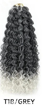 Small-loop Water-wave Crochet Hair Wig For Women