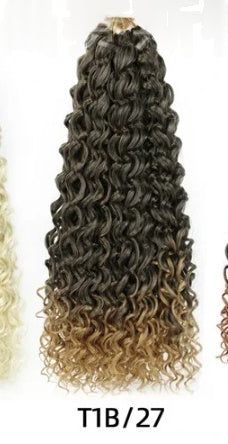Small-loop Water-wave Crochet Hair Wig For Women