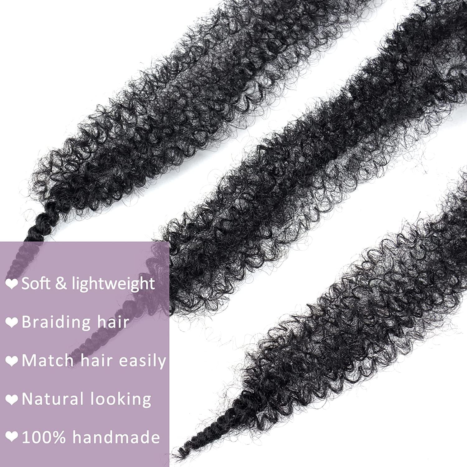 22 Inch Soft Springy Afro Twist Hair Pre-Separated Spring TwistFor Soft Faux Locs Crochet Synthetic Hair Extensio Syntheticwigs N For Women Curly Hair Wig Ready To Wear 3in1 Half WigSynthetic Wigs