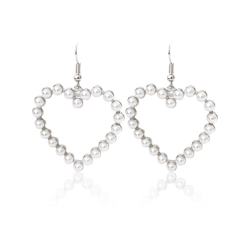 Summer Women's Earrings 925 Silver Needle Pearl Earrings