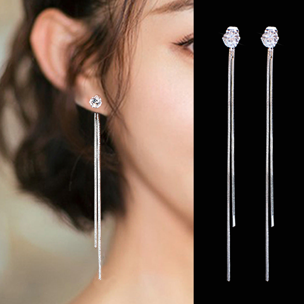 Summer Women's Earrings 925 Silver Needle Pearl Earrings