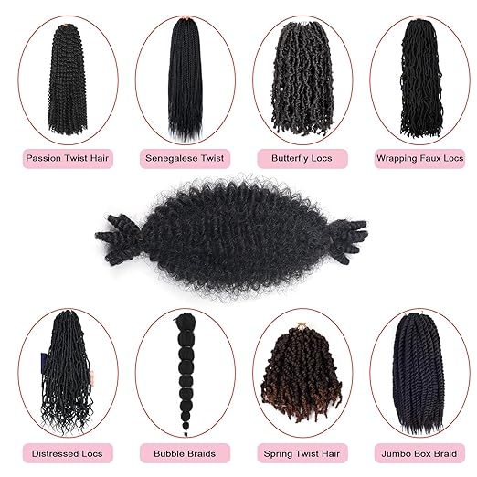 22 Inch Soft Springy Afro Twist Hair Pre-Separated Spring TwistFor Soft Faux Locs Crochet Synthetic Hair Extensio Syntheticwigs N For Women Curly Hair Wig Ready To Wear 3in1 Half WigSynthetic Wigs