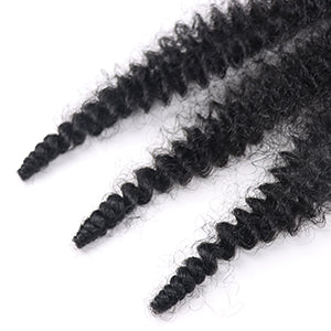 22 Inch Soft Springy Afro Twist Hair Pre-Separated Spring TwistFor Soft Faux Locs Crochet Synthetic Hair Extensio Syntheticwigs N For Women Curly Hair Wig Ready To Wear 3in1 Half WigSynthetic Wigs