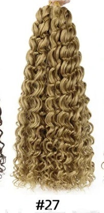 Small-loop Water-wave Crochet Hair Wig For Women