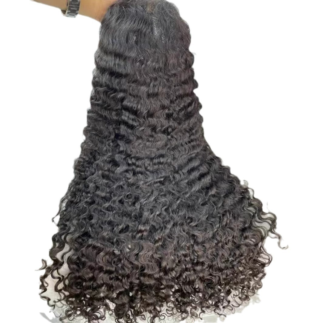 Burmese Curly Glueless Wig Human Hair SDD