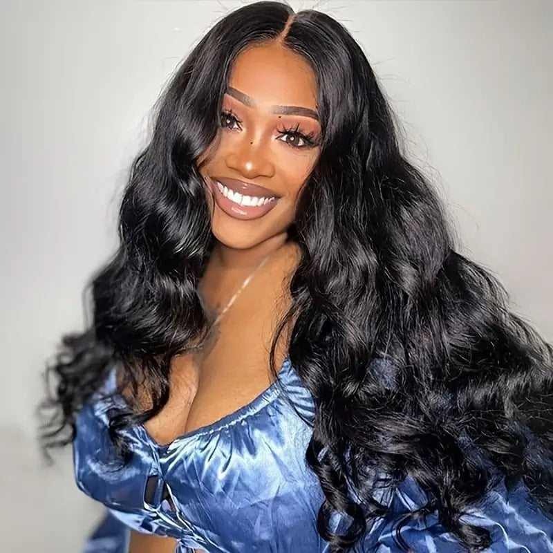 Fashionable Front Lace Full Head Wig With Big Wave Curls
