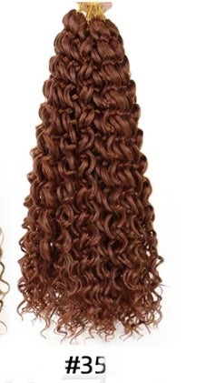 Small-loop Water-wave Crochet Hair Wig For Women